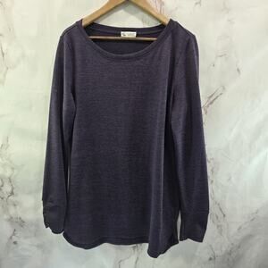 Carve Designs Shirt Womens XL Dark Purple Long Sleeve Stretch Tunic